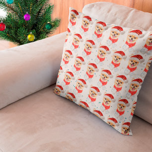 Pomeranian hondenras Kerststerren Kussen
