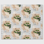 POMERANIAN Kerst voor Hondenliefhebber Cadeaupapier (Vlak)