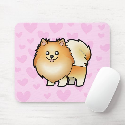 Pomeranian Love Muismat (Met muis)