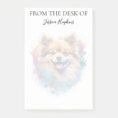 Pomeranian Lover Monogrammed Dog Post-it® Notes (Voorkant)