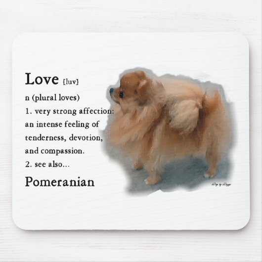 Pomeranian Lovers Gifts Muismat (Voorkant)