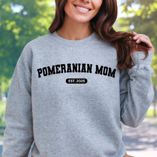 POMERANIAN MOM Dog Mum Custom Geboortejaar Trui