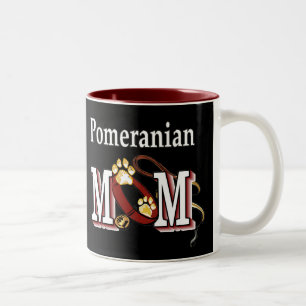 Pomeranian MOM Gifts Tweekleurige Koffiemok