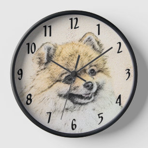 Pomeranian (Oranje) Schilderij - Originele Honden 
