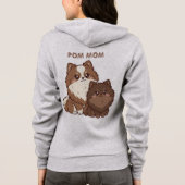 Pomeranian Pups  Hoodie (Achterkant)