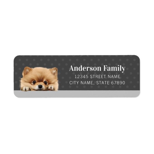 Pomeranian Return Address Labels (Voorkant)