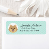 Pomeranian Return Address Labels (Insitu)
