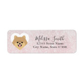 Pomeranian Return Address Labels (Voorkant)