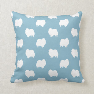 Pomeranian Silhouettes Pattern Kussen