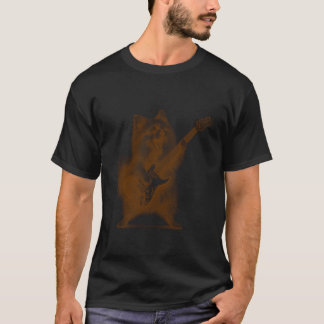 Pomeranian Speelt Gitaar Hond Moeder Rock & Roll M T-shirt