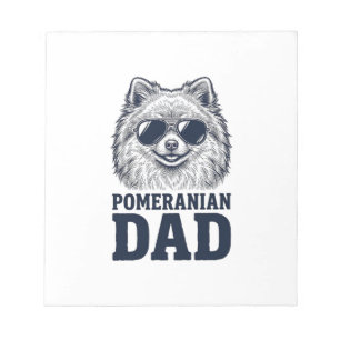 Pomeranian vader vintage gravure hond liefhebber d notitieblok