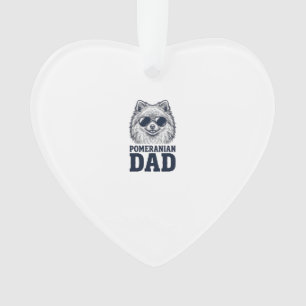 Pomeranian vader vintage gravure hond liefhebber d ornament