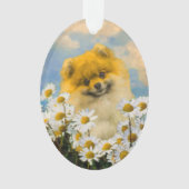 Poméranie dans la peinture de Chiens - Art origina (devant)