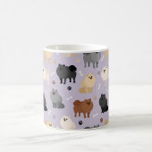 Poméranie Paw-Empreintes et Mug de Café Bones de C (Centre)
