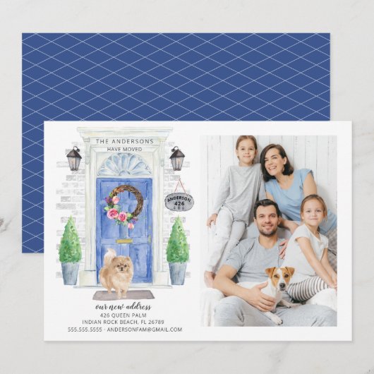 Poméranie Photo de la porte avant Faire-part de dé (Devant / Derrière)