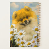 Poméranien dans Daisies Peinture - Art Chien origi (Dos)