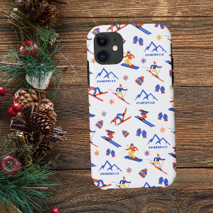 Pomerelle Mountain Idaho Ski Snowboard patroon iPhone 11 Hoesje