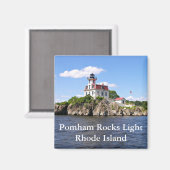 Pomham Rocks Light, Rhode Island Magnet (Recto/Verso)