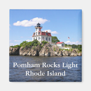 Pomham Rocks Light, Rhode Island Magnet Magneet