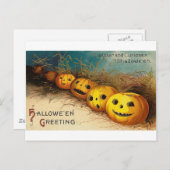 Pomkin Row - Curioser en Curioser Feestdagenkaart (Voorkant / Achterkant)