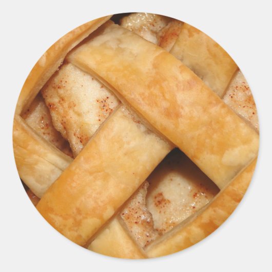 Pomme à tarte en treillis croûte autocollant (Devant)