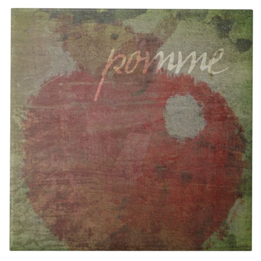 Pomme Apple Tegeltje (Voorkant)