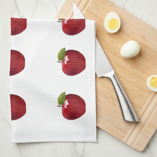 Pomme Attack Serviette de cuisine (Quart Plié)