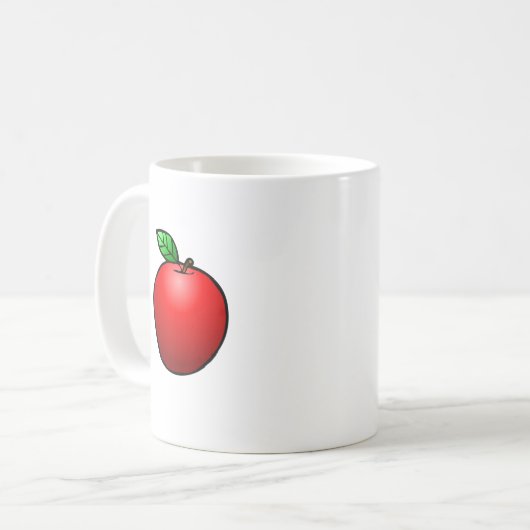 Pomme classique Mug (Devant gauche)