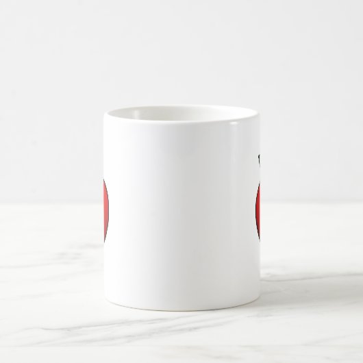 Pomme classique Mug (Centre)