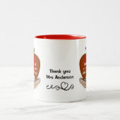 Pomme dans la main enseignant Appréciation Mug (Centre)