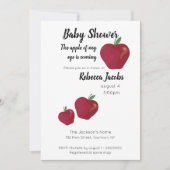 Pomme de mon oeil Baby shower Invitation (Devant)