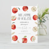 Pomme de nos yeux Invitation fête d'anniversaire (Debout devant)