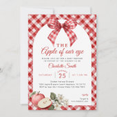Pomme de notre Baby shower oculaire Invitation (Devant)