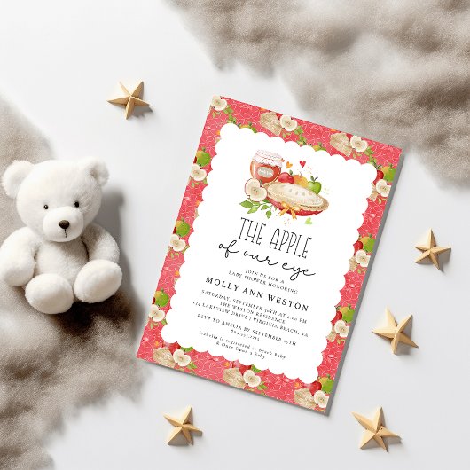 Pomme de notre Baby shower oculaire Invitation