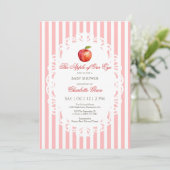 Pomme de notre Baby shower oculaire Invitation (Debout devant)