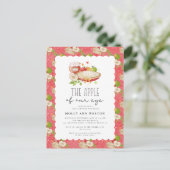 Pomme de notre Baby shower oculaire Invitation (Debout devant)