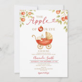 Pomme de notre Baby shower oculaire Invitation de (Devant)