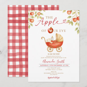 Pomme de notre Baby shower oculaire Invitation de 