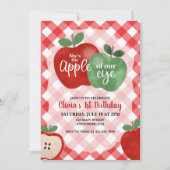 Pomme de notre OEil 1er anniversaire Invitation (Devant)