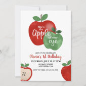 Pomme de notre OEil 1er anniversaire Invitation (Devant)