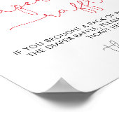 Pomme de notre oeil Baby shower de couches Poster  (Coin)