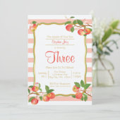 Pomme de notre oeil Invitation d'anniversaire (Debout devant)