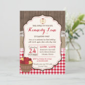 Pomme de notre oeil Rustique automne Invitation An (Debout devant)