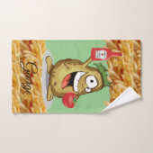 Pomme de terre Fries Français Ketchup Jeux de serv (Serviette à main)
