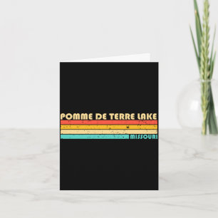 Pomme de terre meer missouri grappige vissen kampe kaart