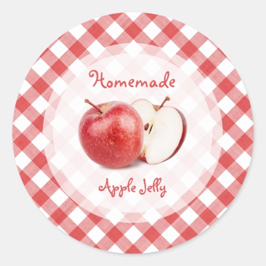 Pomme Jam Jelly ou Applesauce autocollant (Devant)