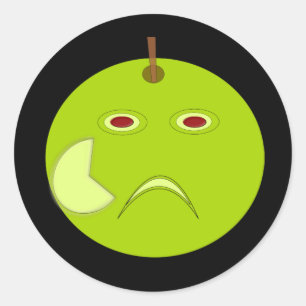 Pomme mal avec Scar Halloween Stickers