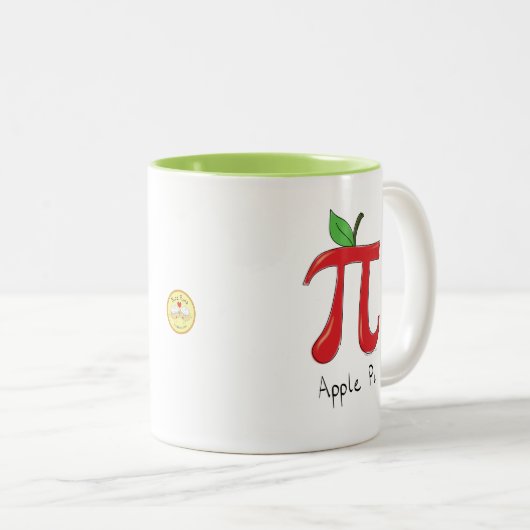 Pomme Pi Cute Math Pi Day Café Mug (Devant droit)