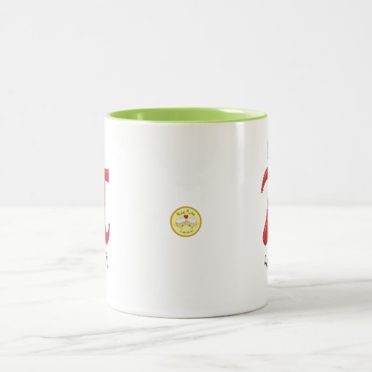 Pomme Pi Cute Math Pi Day Café Mug (Centre)