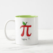 Pomme Pi Cute Math Pi Day Café Mug (Gauche)